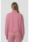 Pink Power Heather - Half Zip Pullover (Back)