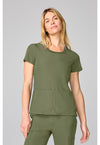 Olive - Four Pocket Round Neck Top
