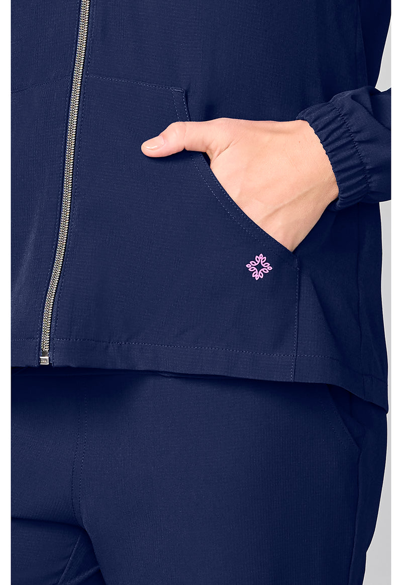 Navy - Warm Up Jacket (View 3)