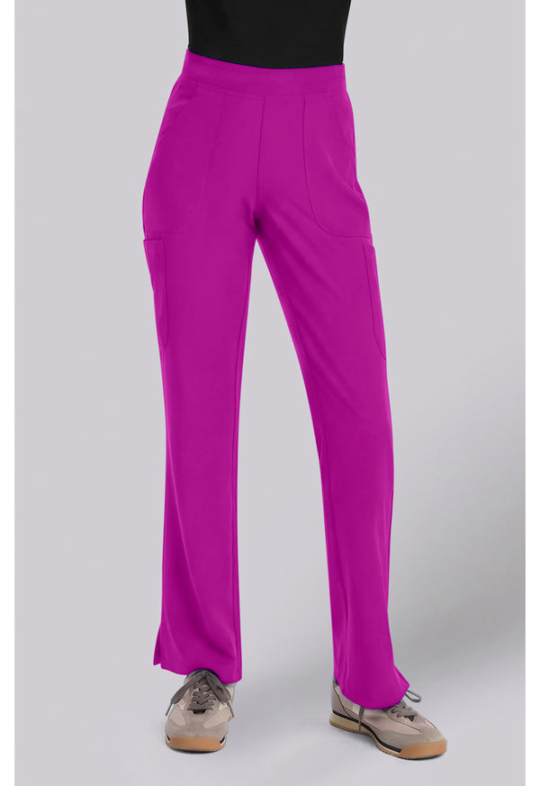 Women's Mid Rise Flare Leg Scrub Pants