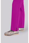 Back to the Fuschia - Women's Mid Rise Flare Leg Scrub Pants (View 2)