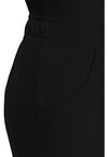 Black - Women's Mid Rise Flare Leg Scrub Pants (View 2)