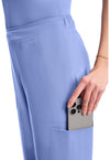 Ciel - Women's Mid Rise Flare Leg Scrub Pants (View 2)
