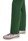Hunter Green - Women's Mid Rise Flare Leg Scrub Pants (View 3)