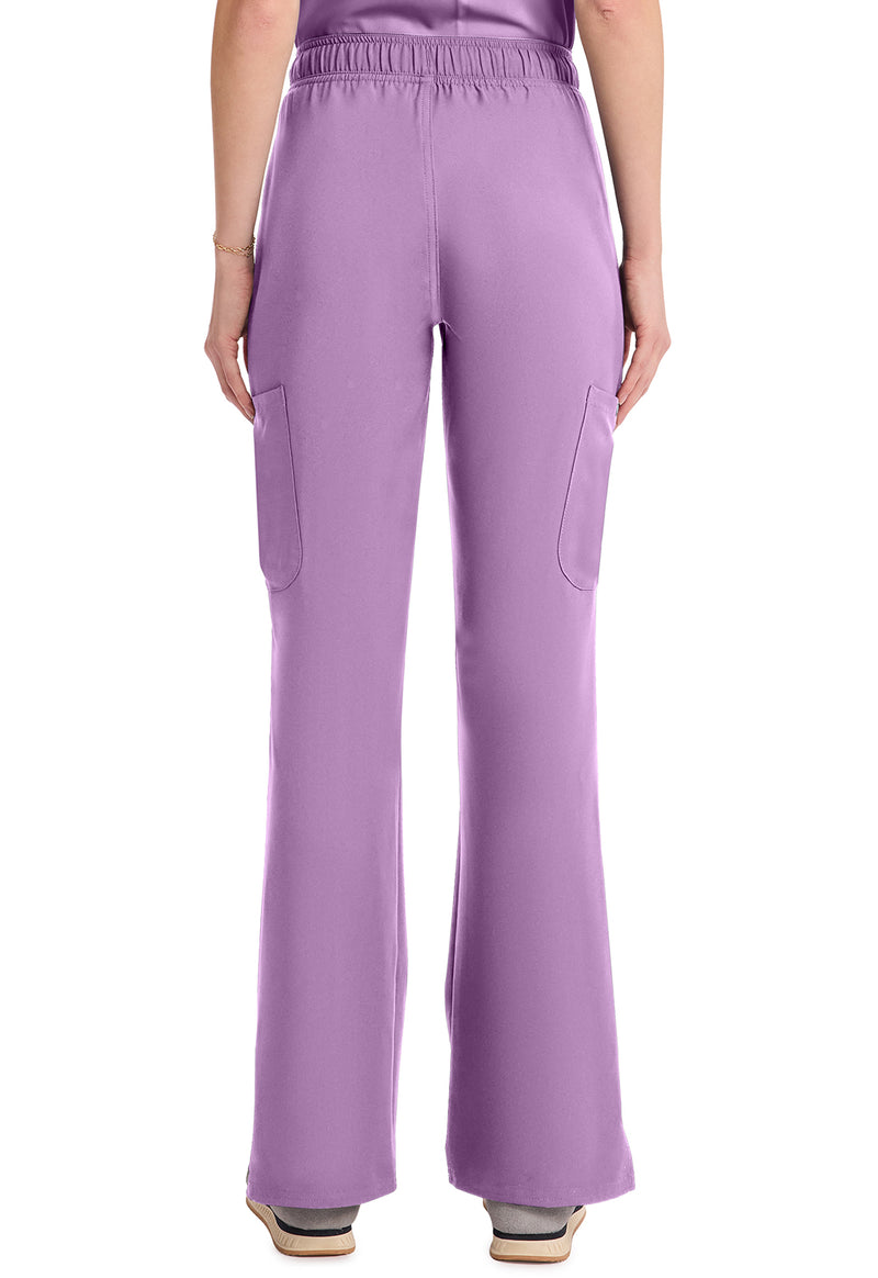 Lilac - Med Couture Insight Women Scrub Pants - Back View