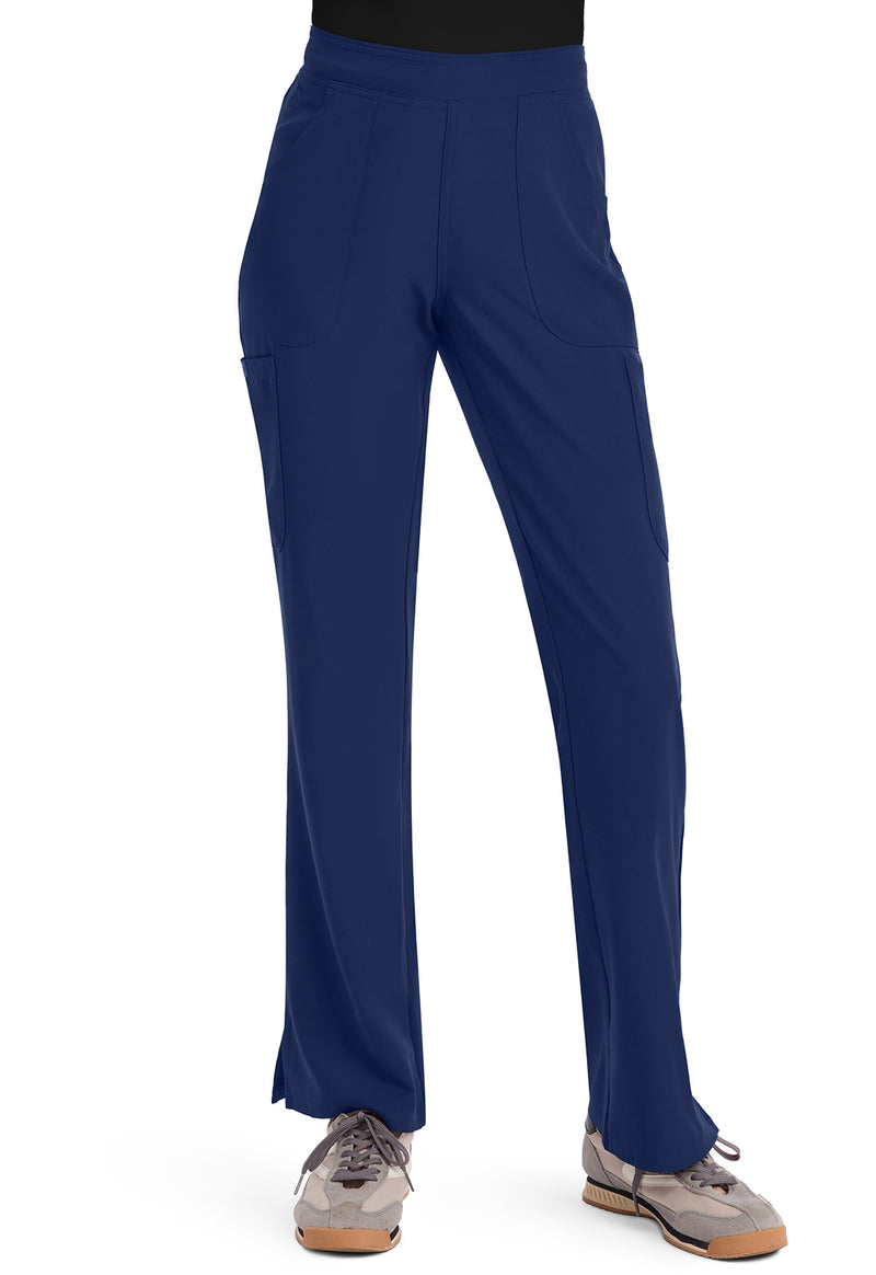 Navy - Med Couture Insight Women Scrub Pants - Front View
