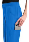 Royal - Women's Mid Rise Flare Leg Scrub Pants (View 3)