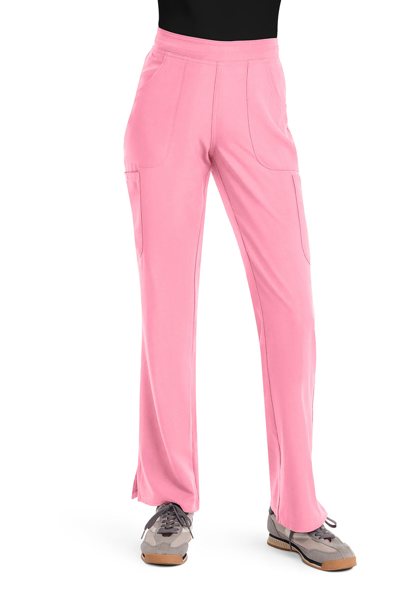 Taffy Pink - Med Couture Insight Women Scrub Pants - Front View