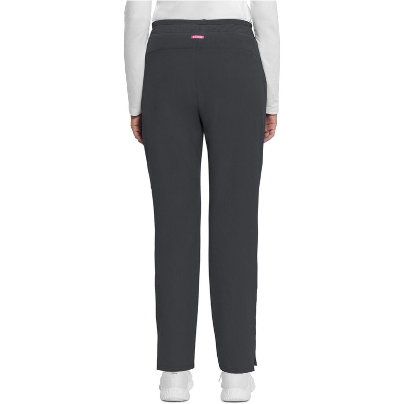 pewter - Mid Rise Drawstring Tapered Leg Pant
