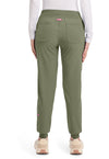 Beyond Green - Med Couture AMP Women Scrub Pants - Back View