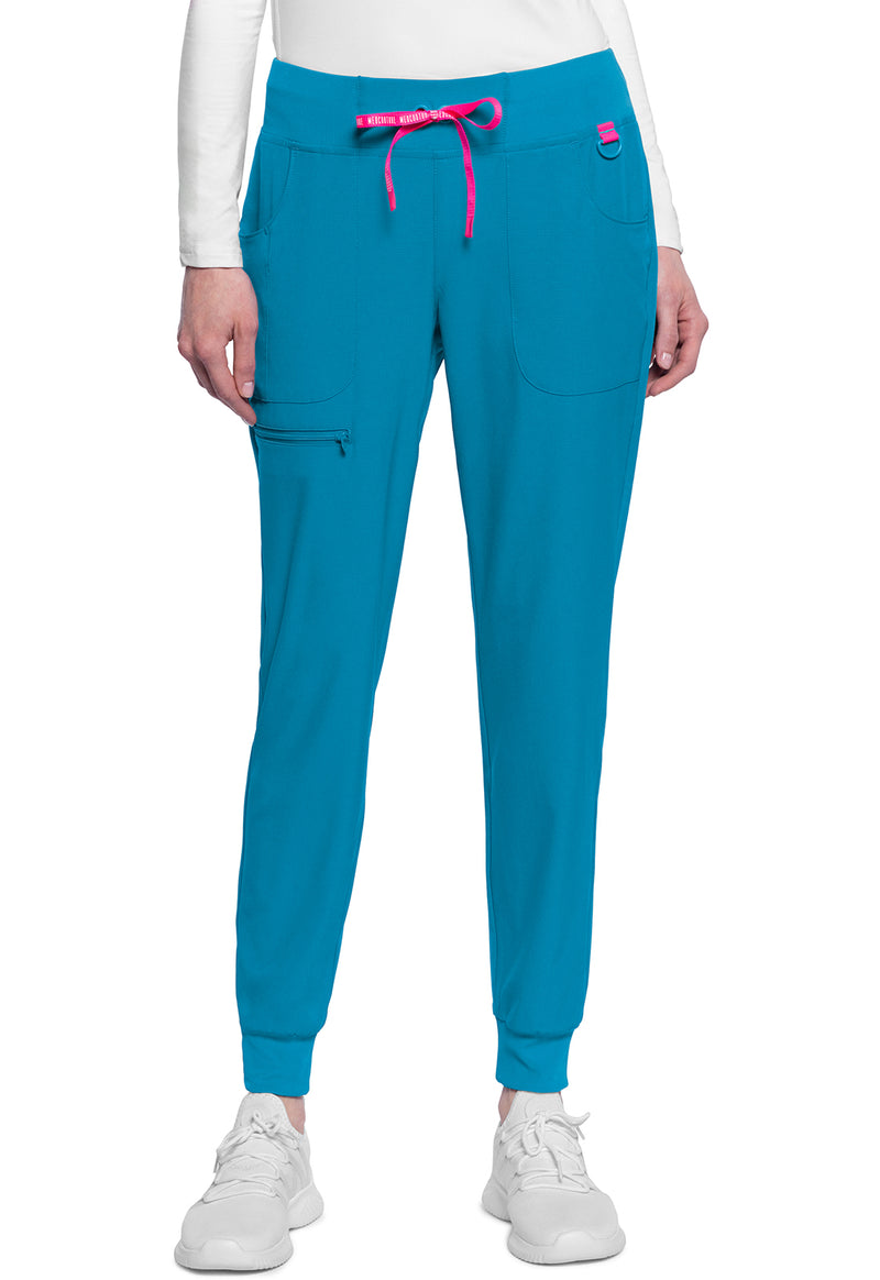 Hyper Blue - Med Couture AMP Women Scrub Pants - Front View