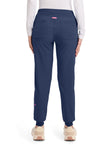 Navy - Med Couture AMP Women Scrub Pants - Back View
