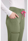 Olive - Women's Mid Rise Jogger (View 2)