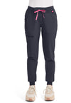 Pewter - Med Couture AMP Women Scrub Pants - Front View