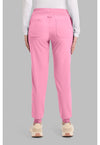 Pixel Pink - Med Couture AMP Women Scrub Pants - Back View