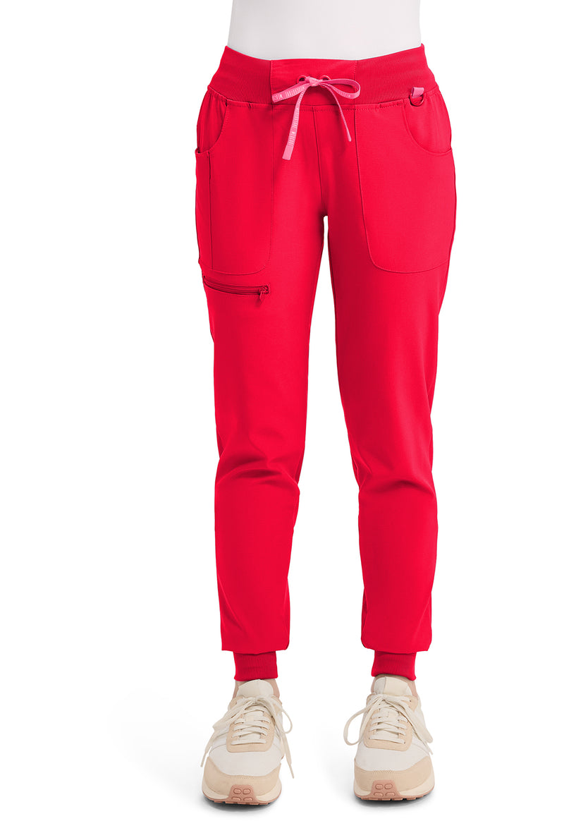 Solar Flare - Med Couture AMP Women Scrub Pants - Front View