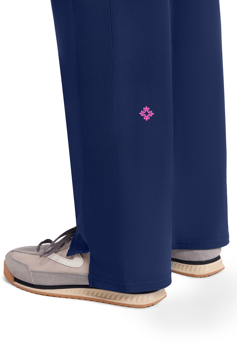 Navy - Women's Straight Leg Pull-On Scrub Pants (View 3)