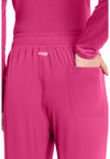 Pink Power - Women's Straight Leg Pull-On Scrub Pants (View 2)