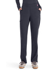 Pewter - Med Couture AMP Women Scrub Pants - Front View