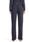 Pewter - Med Couture AMP Women Scrub Pants - Back View