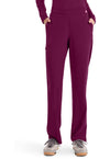 Wine - Med Couture AMP Women Scrub Pants - Front View