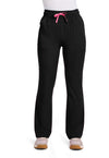 Black - Med Couture AMP Women Scrub Pants - Front View