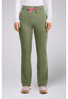 Olive - Med Couture AMP Women Scrub Pants - Front View