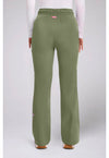 Olive - Med Couture AMP Women Scrub Pants - Back View