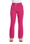 Pink Power - Med Couture AMP Women Scrub Pants - Front View
