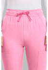 Pixel Pink - Women's High Rise 4-Pocket Flare Scrub Pants (View 2)