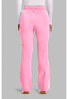 Pixel Pink - Med Couture AMP Women Scrub Pants - Back View