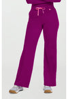 Plum Royale - Med Couture AMP Women Scrub Pants - Front View