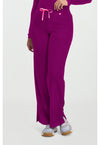 Plum Royale - Women's Wide Leg Pull On Scrub Pants (View 2)