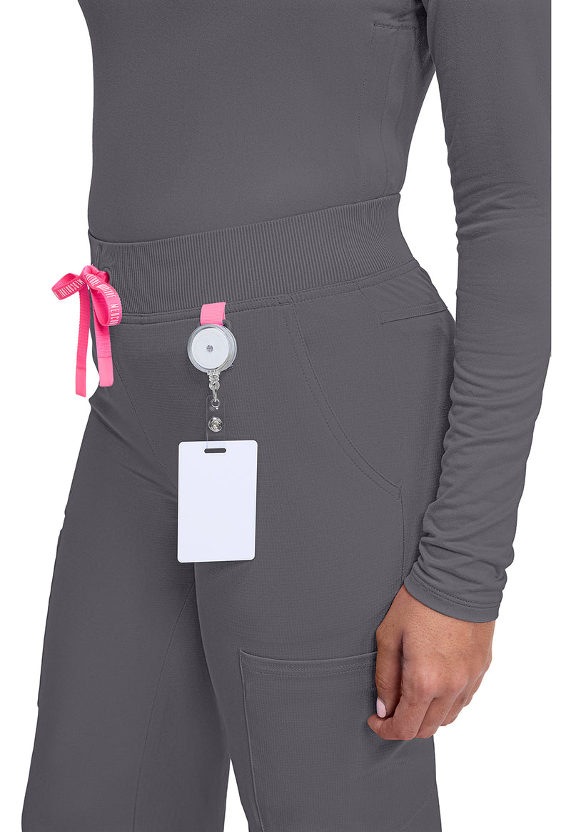 Pewter - Women's Wide Leg Pull On Scrub Pants (View 2)
