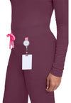 Wine - Women's Wide Leg Pull On Scrub Pants (View 2)