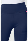 Navy - Women's Flare Leg Yoga Scrub Pants (View 2)