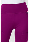 Plum Royale - Women's Flare Leg Yoga Scrub Pants (View 2)