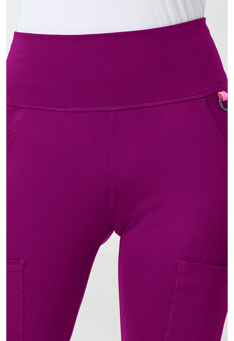 Plum Royale - Women's Flare Leg Yoga Scrub Pants (View 2)