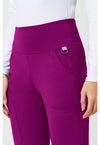 Plum Royale - Women's Flare Leg Yoga Scrub Pants (View 4)