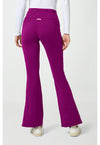 Plum Royale - Med Couture AMP Knit Women Scrub Pants - Back View