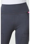 Pewter - Women's Flare Leg Yoga Scrub Pants (View 2)