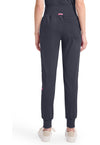 Pewter - Med Couture AMP Knit Women Scrub Pants - Back View