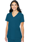Caribbean - Med Couture Insight Women Scrub Top - Front View