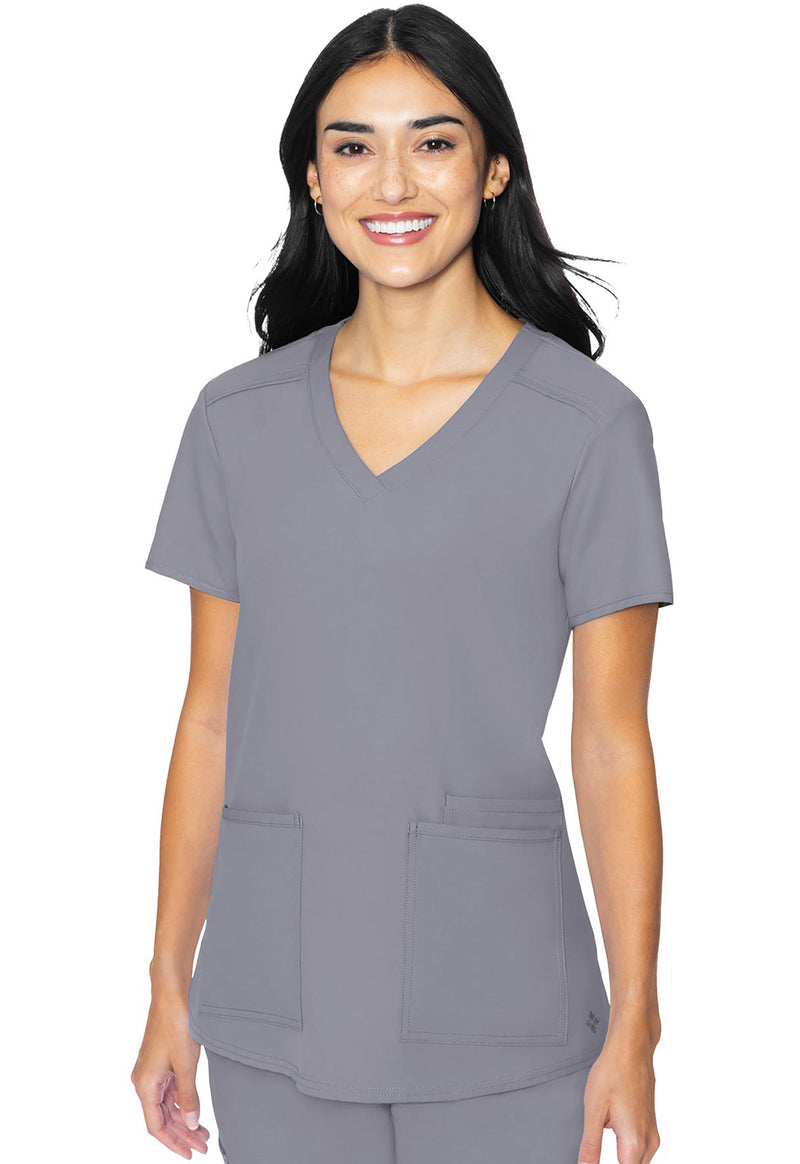 Cloud - Med Couture Insight Women Scrub Top - Front View