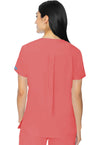 Coral - Med Couture Insight Women Scrub Top - Back View