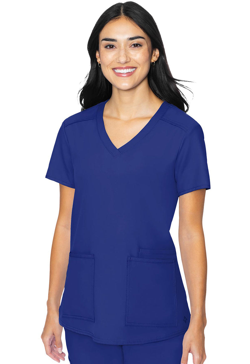 Galaxy - Med Couture Insight Women Scrub Top - Front View