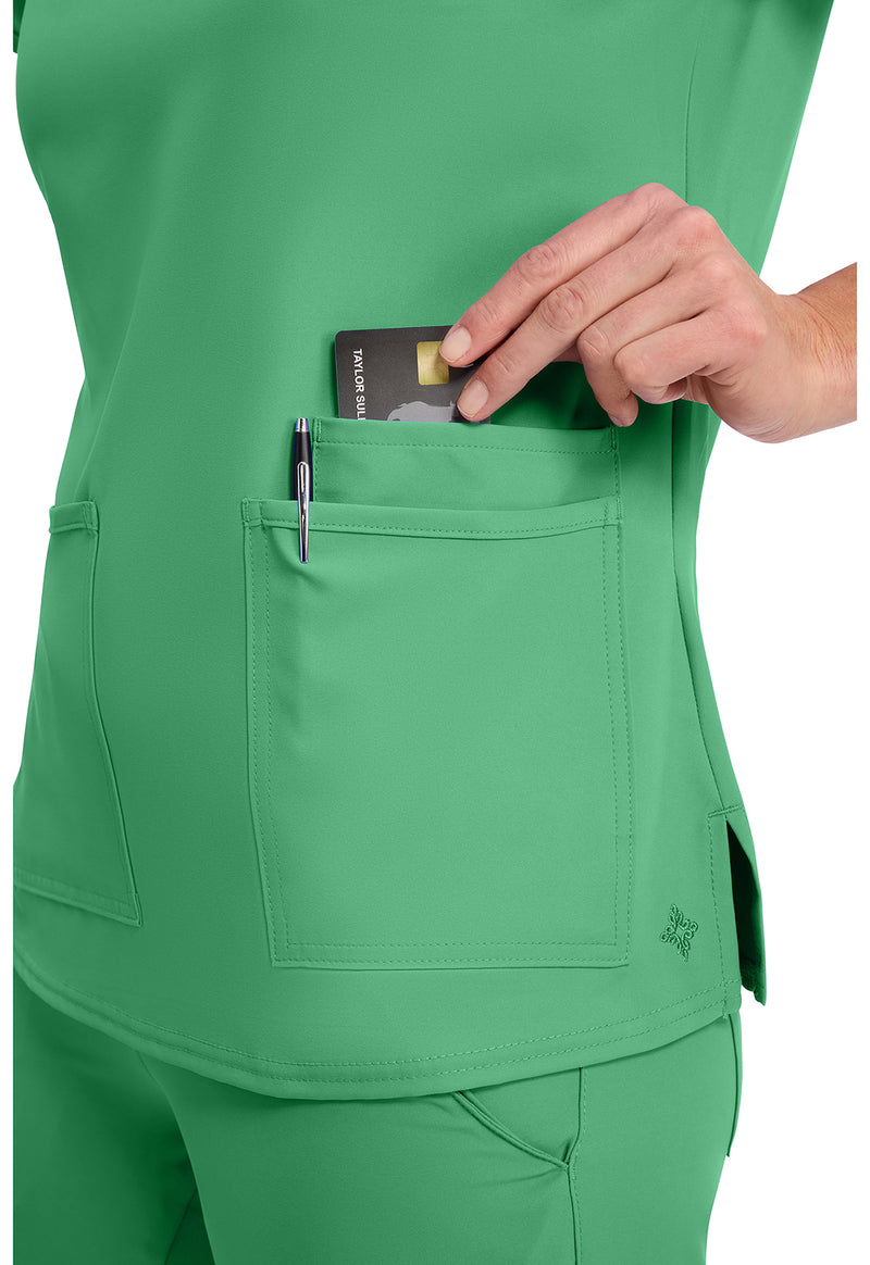 Mint Julep - Women's 3 Pocket Scrub Top (View 2)