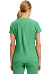 Mint Julep - Med Couture Insight Women Scrub Top - Back View