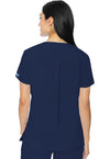 Navy - Med Couture Insight Women Scrub Top - Back View