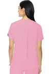 Taffy Pink - Med Couture Insight Women Scrub Top - Back View